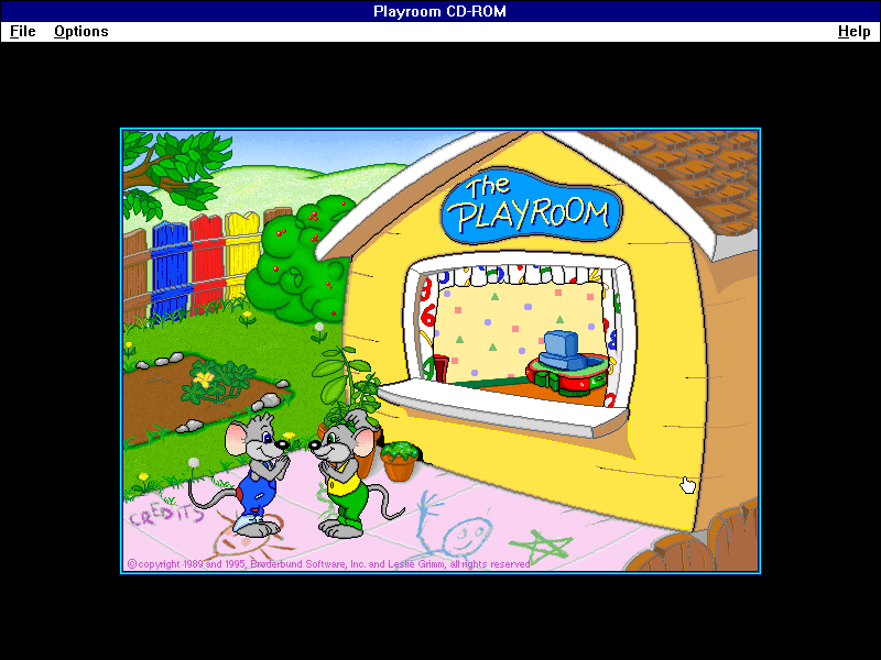 Illustration for article titled Broderbund's The Playroom CD-ROM